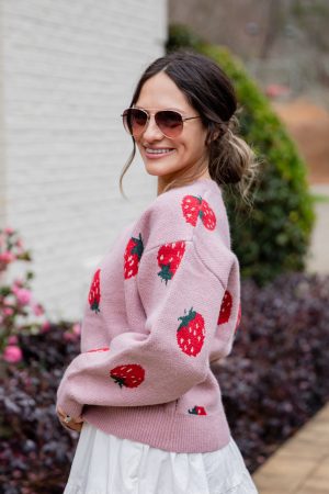 Berry Bliss Blush Knit Sweater